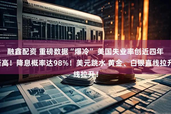 融鑫配资 重磅数据“爆冷” 美国失业率创近四年新高！降息概率达98%！美元跳水 黄金、白银直线拉升！